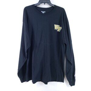Wake Forest Deacs Black Long Sleeve Shirt Mens 2XL Crewneck Casual Style